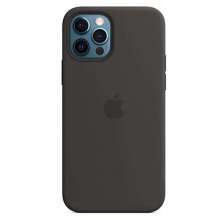 Apple iPhone 12/12 Pro Silicone Case with MagSafe - Black