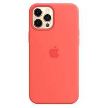 Apple iPhone 12 Pro Max Silicone Case with MagSafe - Pink Citrus