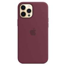 Apple iPhone 12 Pro Max Silicone Case with MagSafe - Plum