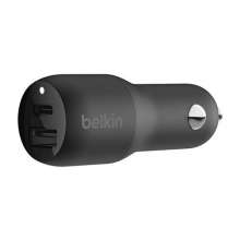 Belkin 30W PD Dual autonabíjačka 18W USB-C & 12W USB-A - Black