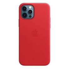Apple iPhone 12/12 Pro Leather Case with MagSafe - (PRODUCT)RED