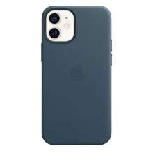 Apple iPhone 12 mini Leather Case with MagSafe - Baltic Blue