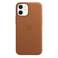 Apple iPhone 12 mini Leather Case with MagSafe - Saddle Brown