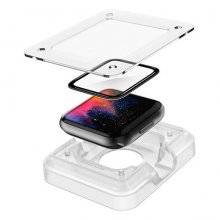 Spigen ochranné sklo s aplikačným rámikom Pro Flex pre Apple Watch 40mm - Clear