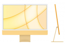 CTO iMac 24" 4.5K Apple M1 8-core CPU 8-core GPU 8GB 512GB Yellow