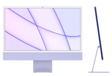 CTO iMac 24" 4.5K Apple M1 8-core CPU 8-core GPU 8GB 512GB Purple