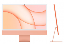 CTO iMac 24" 4.5K Apple M1 8-core CPU 8-core GPU 8GB 256GB Orange