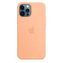 Apple iPhone 12/12 Pro Silicone Case with MagSafe - Cantaloupe