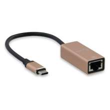 Adapter USB-C to Gigabit Ethernet 15cm Gold