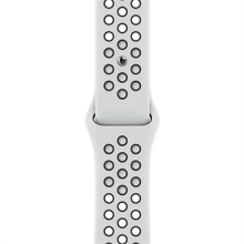 Apple Watch 41mm Pure Platinum/Black Nike Sport Band - Regular