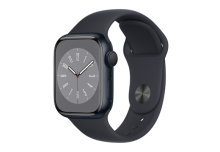 Apple Watch Series 8 GPS 41mm Midnight Aluminium Case with Midnight Sport Band - Regular