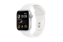 Apple Watch SE GPS 40mm Silver Aluminium Case with White Sport Band - Regular