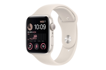 Apple Watch SE GPS 44mm Starlight Aluminium Case with Starlight Sport Band - Regular