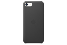 Apple iPhone SE Leather Case - Black
