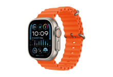 Apple Watch Ultra 2 GPS + Cellular, 49mm Titanium Case with Orange Ocean Band