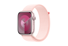 Apple Watch Series 9 GPS 45mm Pink Aluminium Case with Light Pink Sport Loop