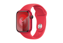 Apple Watch Series 9 GPS 41mm (PRODUCT)RED Aluminium Case with (PRODUCT)RED Sport Band - S/M