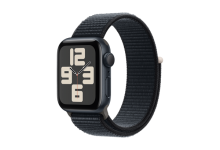 Apple Watch SE GPS 40mm Midnight Aluminium Case with Midnight Sport Loop