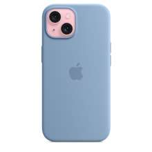 Apple iPhone 15 Silicone Case with MagSafe - Winter Blue