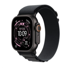 Apple Watch Ultra 3 GPS + Cellular 49mm Black Titanium Case with Black Alpine Loop - Small