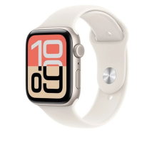 Apple Watch SE 3 GPS + Cellular 44mm Starlight Aluminium Case with Starlight Sport Band - S/M