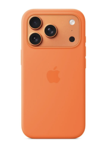 iPhone 17 Pro Silicone Case with MagSafe – Orange