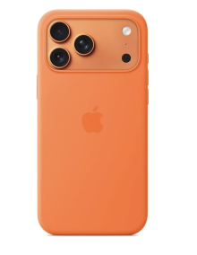 iPhone 17 Pro Max Silicone Case with MagSafe – Orange