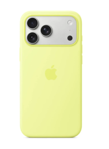 iPhone 17 Pro Max Silicone Case with MagSafe – Neon Yellow
