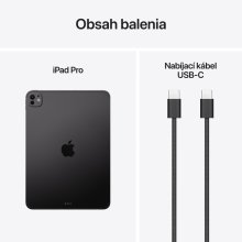 iPad Pro 11" M5 Wi-Fi + Cellular 2TB štandardné sklo - Space Black