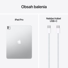 iPad Pro 13" M5 Wi-Fi+Cellular 512GB štandardné sklo - Silver