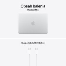 MacBook Neo 13" A18 Pro 6-Core/ 5-Core GPU/ 8GB/ 512GB/ Silver EDU