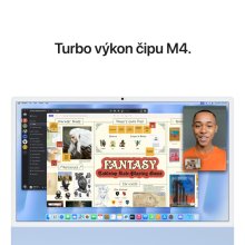 iMac 24" 4.5K Apple M4 10-core CPU 10-core GPU 16GB 256GB Modrý