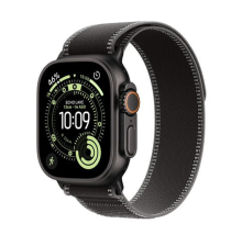 Apple Watch Ultra 3 GPS + Cellular 49mm Black Titanium Case with Black/Charcoal Trail Loop - S/M
