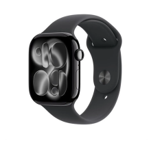 Apple Watch Series 11 GPS 42mm Jet Black Aluminium Case with Black Sport Band - M/L