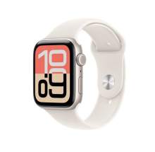 Apple Watch SE 3 GPS 44mm Starlight Aluminium Case with Starlight Sport Band - S/M