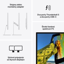 Apple Studio Display - Standard Glass - Tilt- and Height-Adjustable Stand