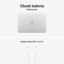 MacBook Neo 13" A18 Pro 6-Core/ 5-Core GPU/ 8GB/ 512GB/ Silver EDU