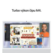iMac 24" 4.5K Apple M4 8-core CPU 8-core GPU 16GB 256GB Strieborný