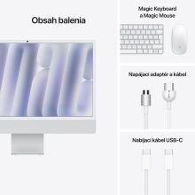iMac 24" 4.5K Apple M4 8-core CPU 8-core GPU 16GB 256GB Strieborný