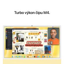 iMac 24" 4.5K Apple M4 8-core CPU 8-core GPU 16GB 256GB Žltý