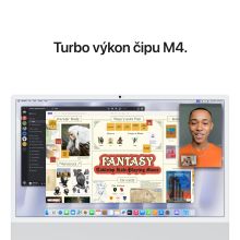 iMac 24" 4.5K Apple M4 10-core CPU 10-core GPU 16GB 512GB Strieborný