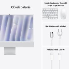 iMac 24" 4.5K Apple M4 10-core CPU 10-core GPU 16GB 512GB Strieborný