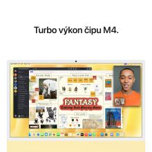 iMac 24" 4.5K Apple M4 10-core CPU 10-core GPU 16GB 512GB Žltý