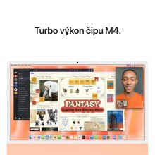 iMac 24" 4.5K Apple M4 10-core CPU 10-core GPU 16GB 512GB Oranžový - EDU