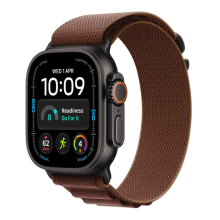 Apple Watch Ultra 4 GPS + Cellular 49mm Black Titanium Case with Burgundy Alpine Loop - S
