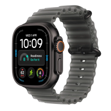 Apple Watch Ultra 4 GPS + Cellular 49mm Black Titanium Case with Translucent Black Ocean Band