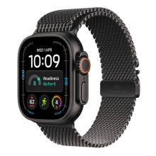 Apple Watch Ultra 4 GPS + Cellular 49mm Black Titanium Case with Black Titanium Milanese Loop - S