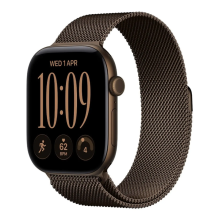 Apple Watch Series 12 GPS 46mm Dark Bronze Aluminium Case with Dark Bronze Milanese Loop - S/M