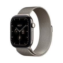 Apple Watch Series 12 GPS + Cellular 42mm Natural Titanium Case with Natural Milanese Loop