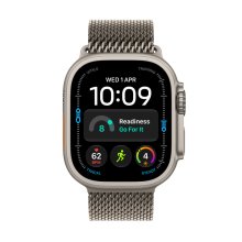 Apple Watch Ultra 4 GPS + Cellular 49mm Natural Titanium Case with Natural Titanium Milanese Loop - M